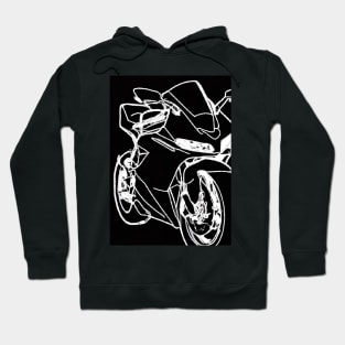 Outline Motorcycle Hoodie